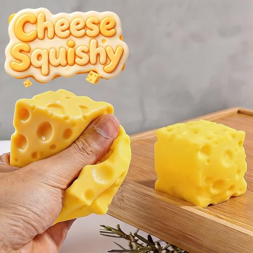 Cheese Squishy Stress Relief Original Sensory Food Squishy Stress Relief
