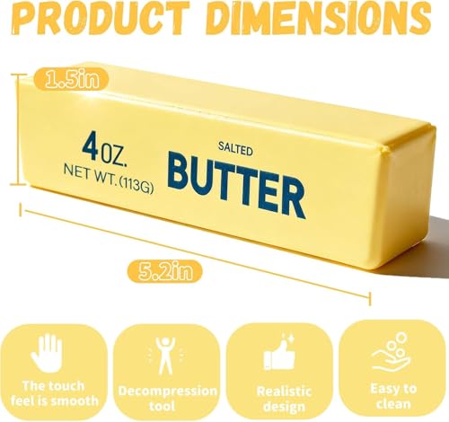 QHPOQU 2 Packs Slow Rising Squishy Butter Squeeze Toys Pack Sensory Stress