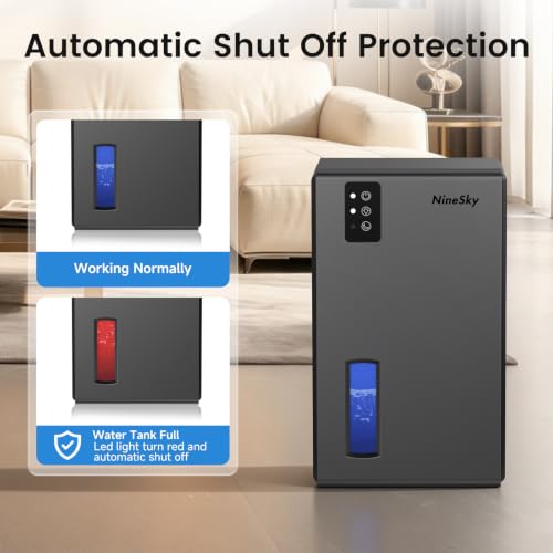 Dehumidifiers for Home, 1000 Sq.Ft Dehumidifier with 95oz Water Tank, Quiet