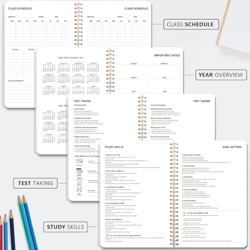 Student Planner 2026-2027, 5.8" x 8.5" Academic Planner, July 2026 - June