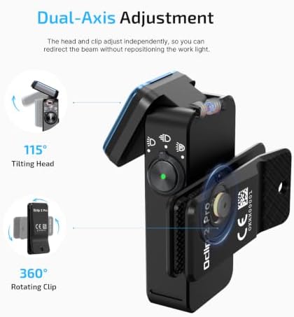 OLIGHT Oclip 2 Pro Rechargeable EDC Flashlight, Clip-on Light, Black