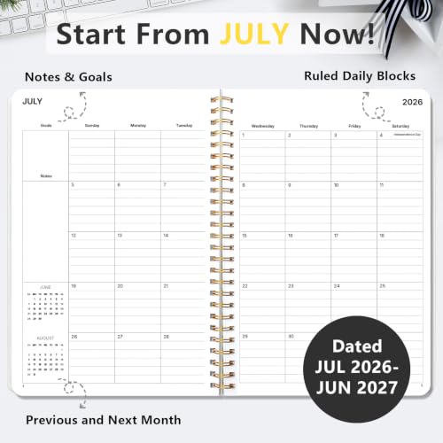 Student Planner 2026-2027, 5.8" x 8.5" Academic Planner, July 2026 - June