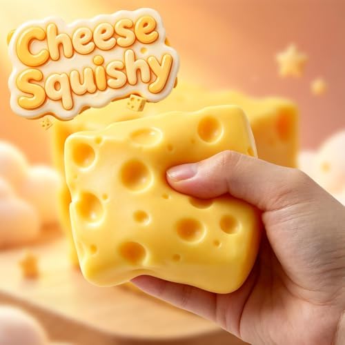 Cheese Squishy Stress Relief Original Sensory Food Squishy Stress Relief