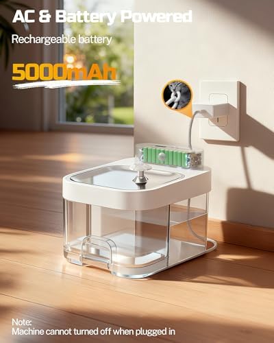 ODSD Filterless Cat Water Fountain - App Monitoring Pet Water Dispenser
