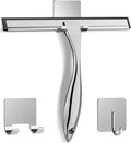 All-Purpose Stainless Steel Shower Squeegee for Shower Glass Door with 2