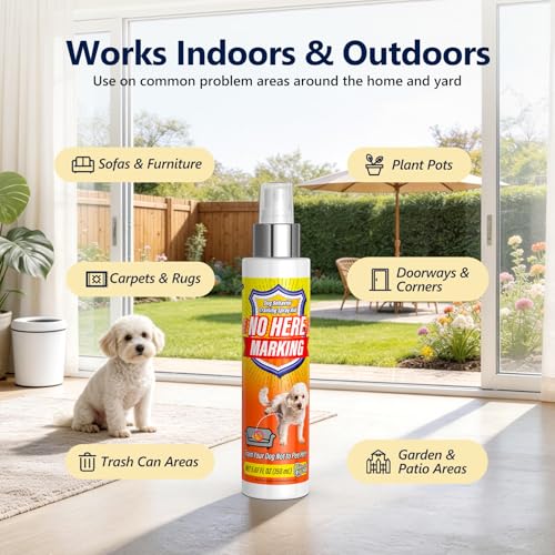 Bitter Apple Spray & Dog Potty Training Spray, 2-in-1 Dog Deterrent Spray to