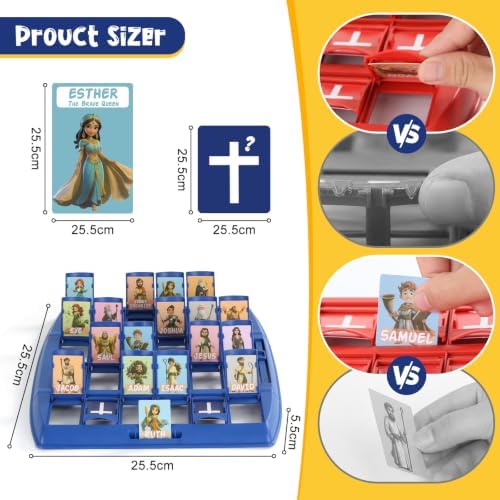 AIAKO Guess Bible Who Am I Game for Kids