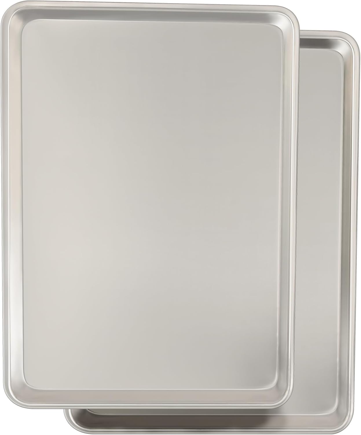 Commercial Quality Baking Sheet Pan Set, Natural Aluminum Cookie Sheet, Umite