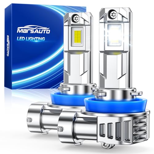 Marsauto H11 Light Bulbs, 40000LM M1L H11 LED Bulb, 80000H+ Lifespan H9 H8