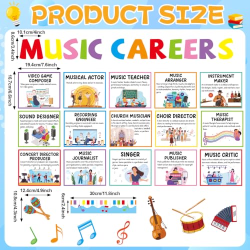 Music Career Bulletin Board Set Inspirational Musical Posters Music Classroom
