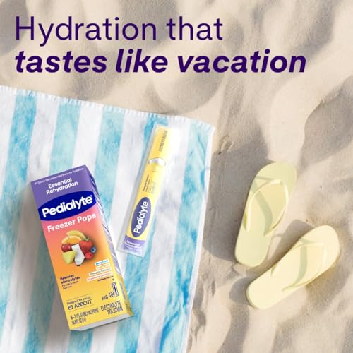 Pedialyte Electrolyte Solution Freezer Pops, Hydration Variety Pack