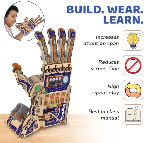 Smartivity Robotic Mechanical Hand STEM Toy for Kids 8-14