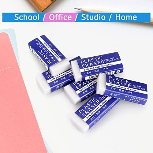 Tamaki Erasers, Large, White, 6 Pack