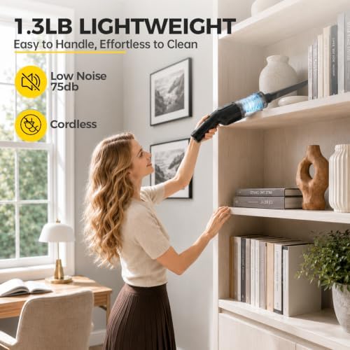 Car Vacuum Cleaner for Car Home Pet, Handheld Vacuum Cordless High Power