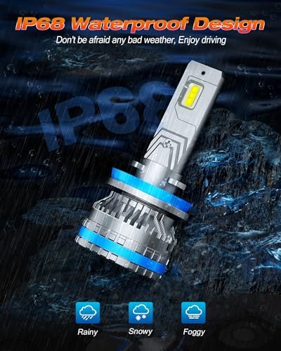 Termitor H11 Light Bulbs, 110,000LM 6500K Cool White H8 H9 Bulbs