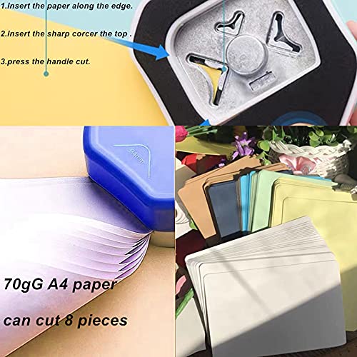 QIQQIKIN Paper Corner Rounder 3 in 1 •?öR4mm+R7mm+R10mm•?ä•?Î Punches for