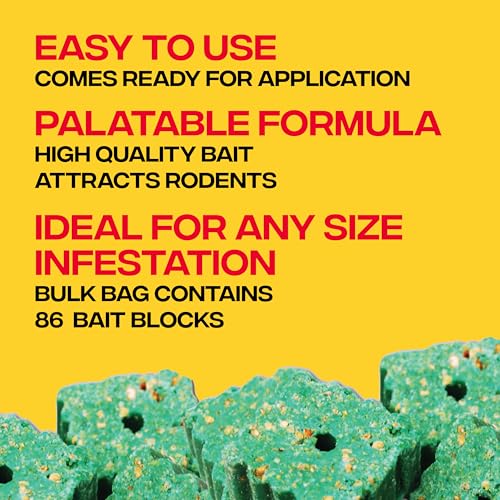 Victor Fast-Kill Bait Blocks II, 86-Count Rat and Mouse Poison Bait Blocks