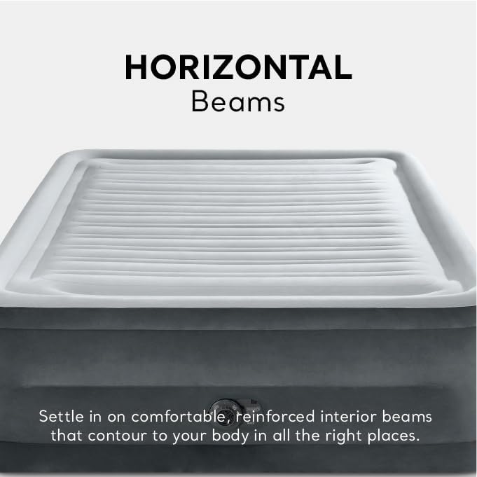 Intex 64417ED 22in Queen Dura-Beam Comfort Plush High-Rise Inflatable Air