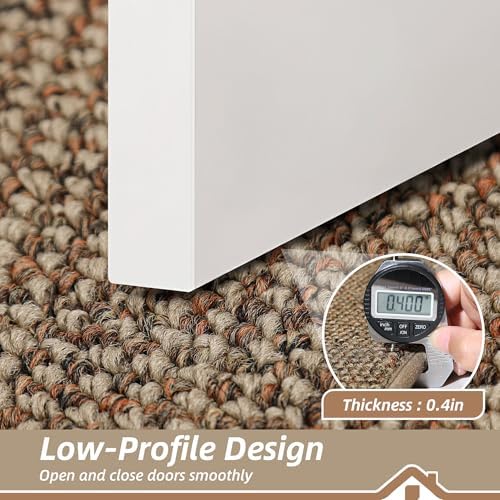 BEQHAUSE Dirt Trapper Door Mat 20" x 32", Non-Slip Washable Doormats, Beige