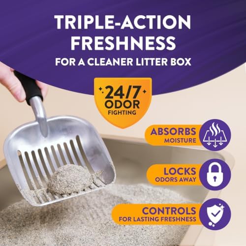 ARM & HAMMER Slide Platinum Easy Clean-Up Clumping Cat Litter, 34 lbs