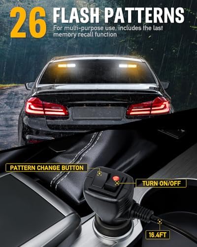 HLauto 2x10.7inch 40LED Strobe Traffic Advisor Light Bar