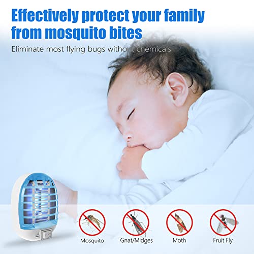 Bug Zapper Indoor, Mosquito Zapper Indoor with Blue Lights for Living Room