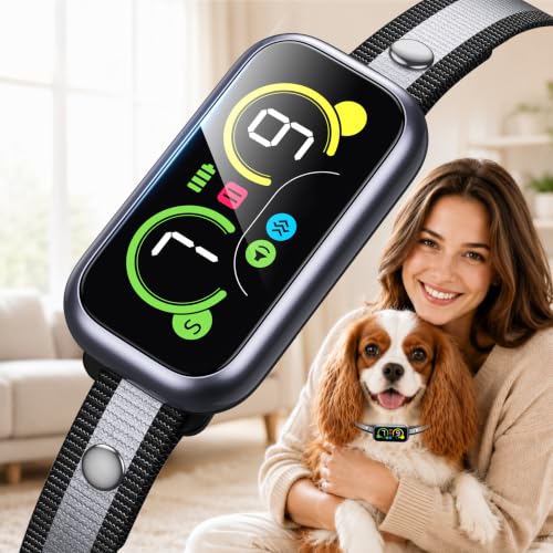 Smart Dog Bark Collar with Advanced Bark Detection, Anti Barking Devices with