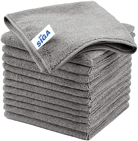 MR.SIGA Microfiber Cleaning Cloths, Streak Free Microfiber Towels, 12 Pack