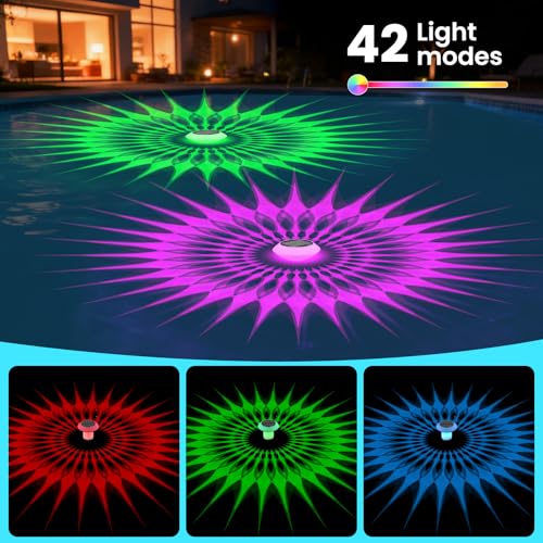 2026 Upgrade Solar Pool Chlorine Floater 3 Inch Tablets(1 Pack), 1800mAh