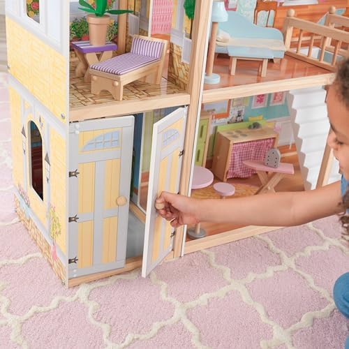 KidKraft Majestic Mansion Wooden Dollhouse with 34 Pieces, Working Elevator
