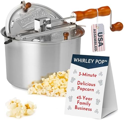 Original Whirley Pop Popcorn Maker - Wabash Valley Farms Gourmet Popcorn Popper