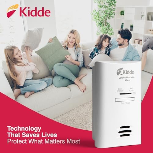 Kidde Carbon Monoxide Detector, Plug-in Carbon Monoxide Detector with AA Battery Backup