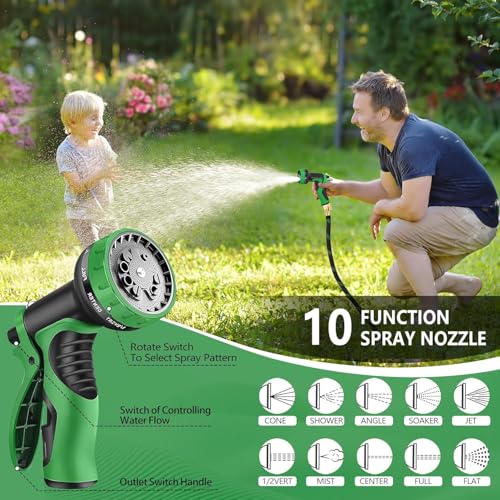 100 FT Non-Expanding Garden Hose, 2026 New Upgrated Non-Expandable Garden