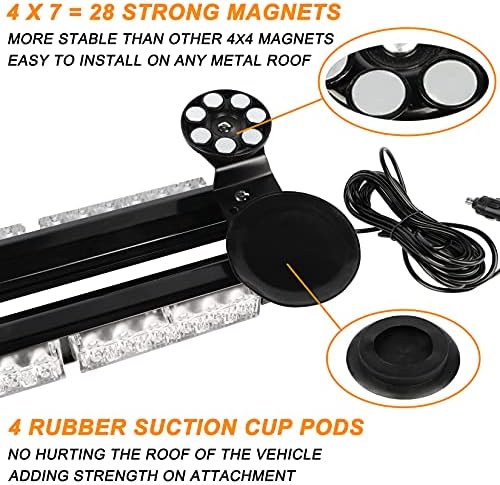 ASPL 38.5" 78 LED Strobe Light Bar Double Side Flashing