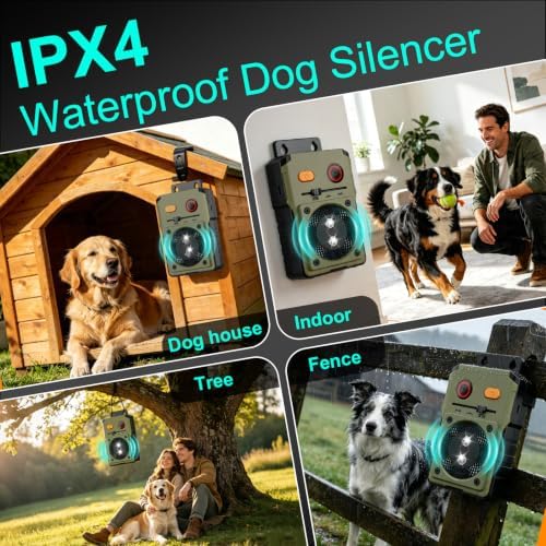 Anti Barking Device for Dogs, 3 Modes Ultrasonic Bark Deterrent