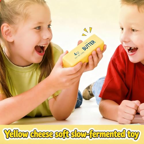 QHPOQU 2 Packs Slow Rising Squishy Butter Squeeze Toys Pack Sensory Stress