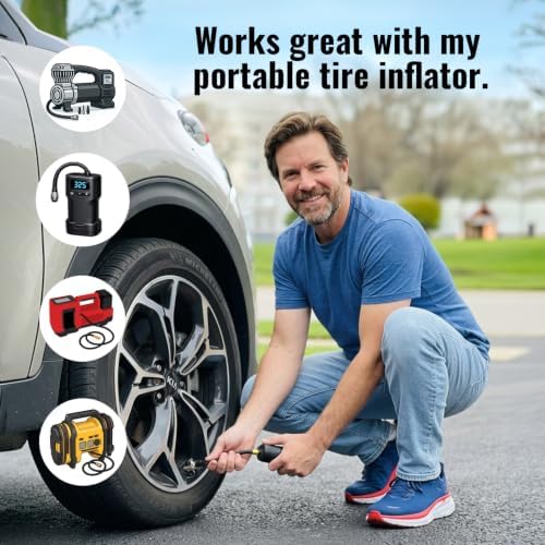 Chuck Mates Locking Tire Air Chuck Quick-Connect, Open-Flow (1-Pack)