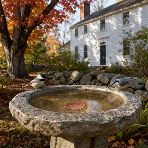 Copper Disc for Bird Bath, 99.9% Pure Copper (Cardinal)