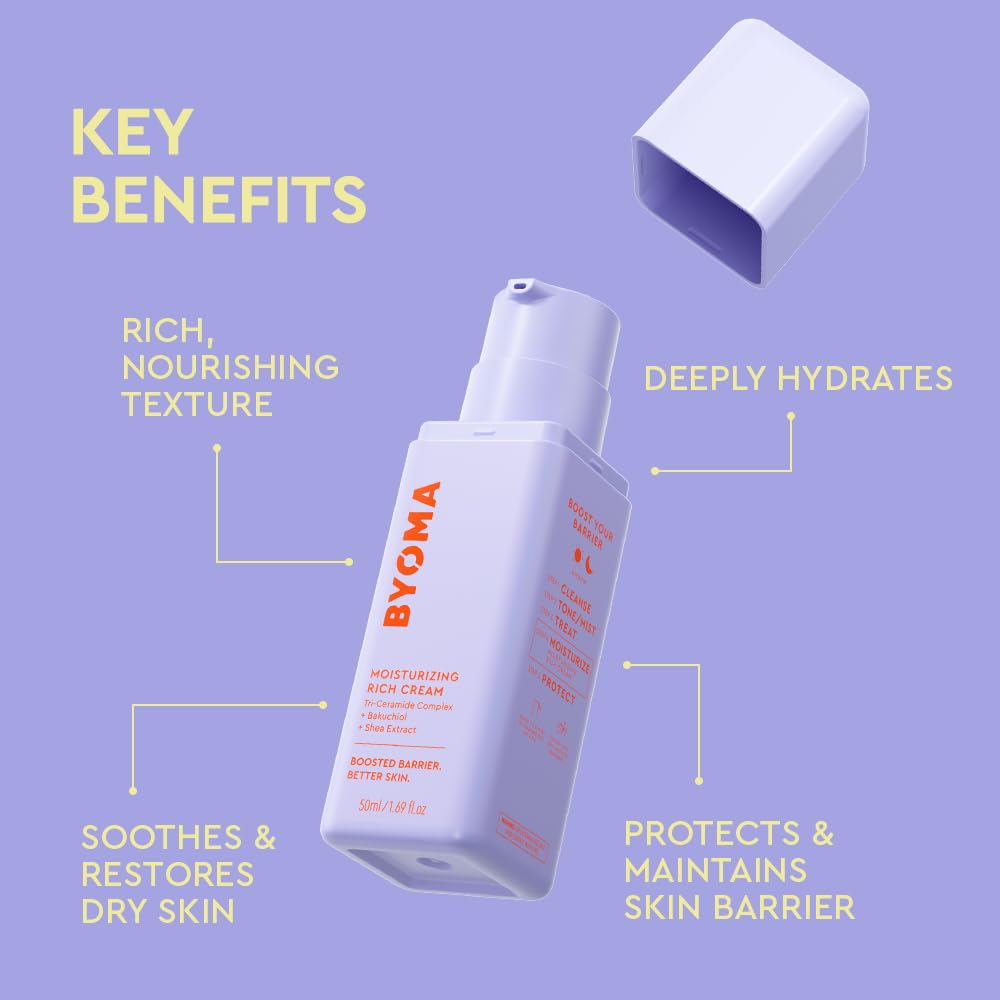 BYOMA Moisturizing Rich Cream - Barrier Repair Cream Face Lotion with