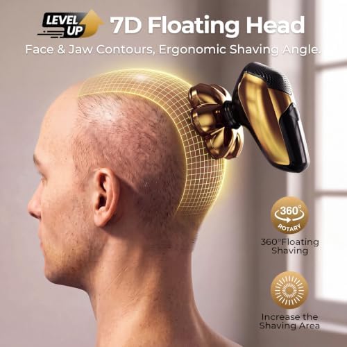 SHPAVVER Head Shavers for Bald Men: 5-in-1 IPX7 Waterproof Grooming Kit