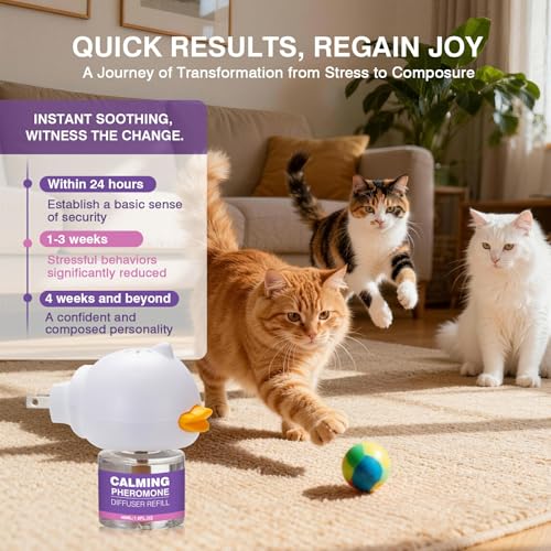 Tcllka Cat Calming Pheromone Diffuser Effectively Relieve Anxiety Stress Cat
