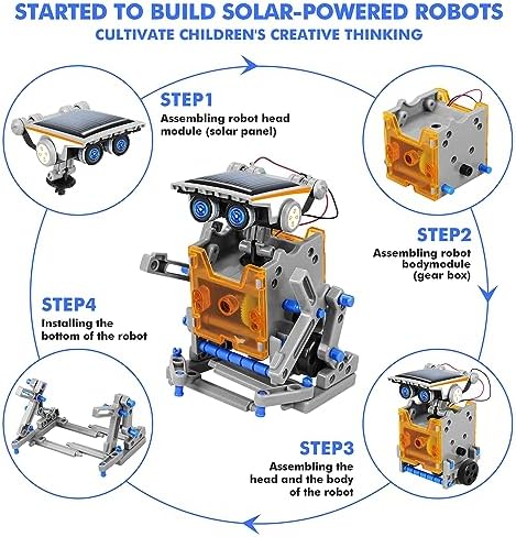 STEM 13-in-1 Education Solar Power Robots Toys for Boys Age 8-12