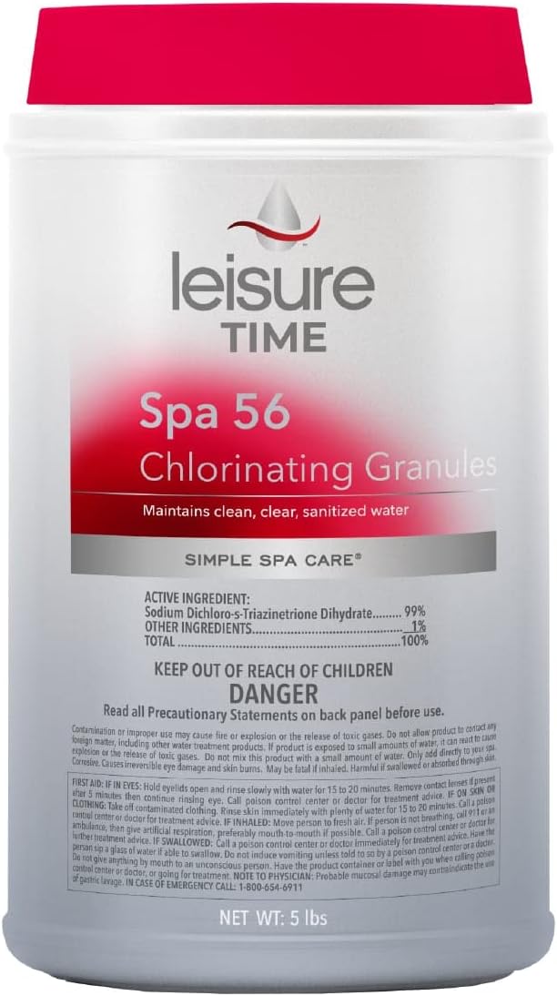 Leisure Time E5 Spa 56 Chlorinating Granules for Spas and Hot Tubs