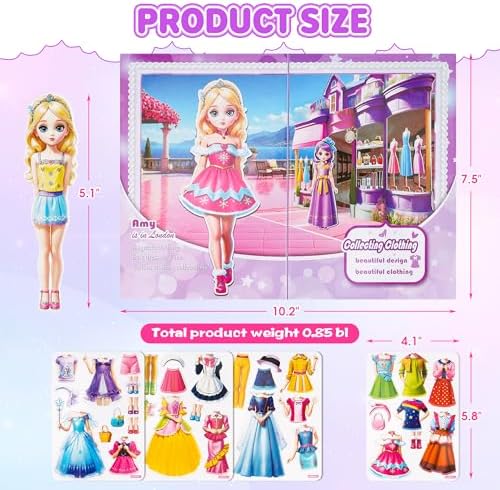 Magnetic Dress Up Dolls for Girls