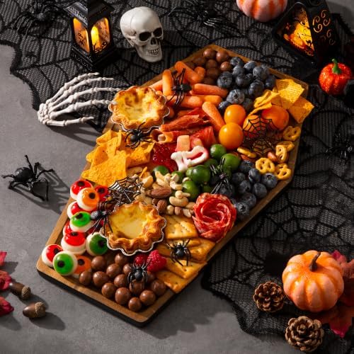 Halloween Coffin Charcuterie Board, 17" Gothic Wooden Cutting Board