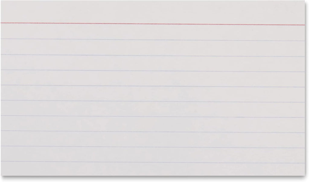 Amazon Basics Heavy Weight Ruled Index Cards for Studying and Note Taking