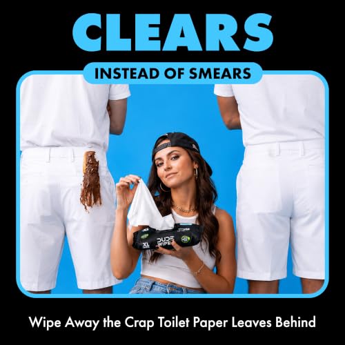 DUDE Wipes Unscented Adult Flushable Wet Wipes, Sensitive Skin, 288 Count