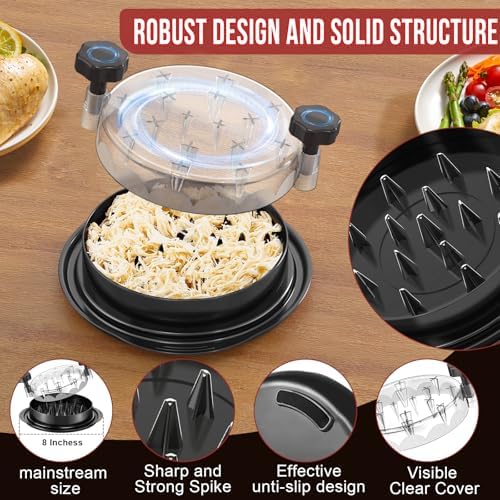SoulLife Chicken Shredder 8 Inches, Chicken Shredder Tool Twist for Pork Beef Chicken