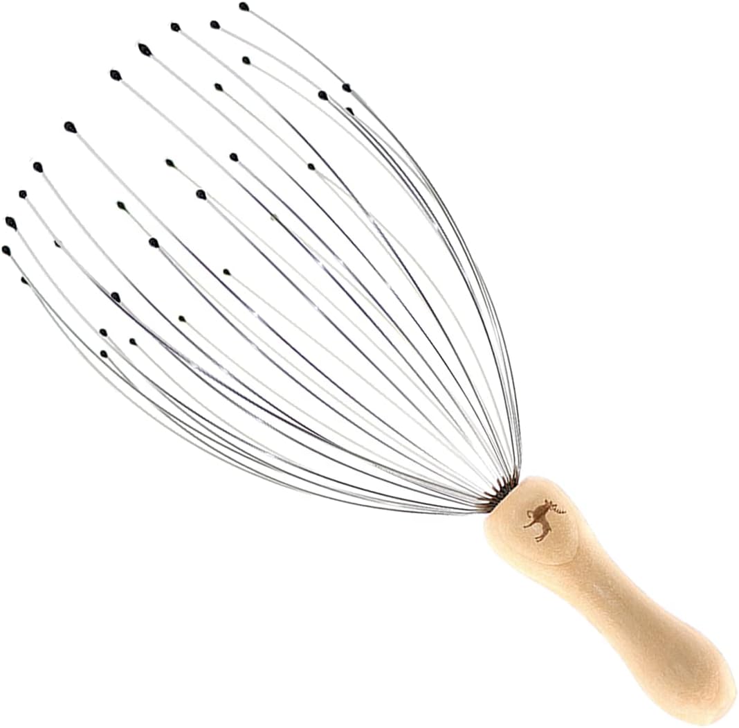 USAGA 32 Fingers Head Massager, Head Scratcher Scalp Massager, Stocking