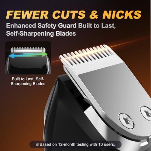Beard Trimmer for Men, Cordless 18-in-1 Electric Razor & Hair Clipper,Gifts